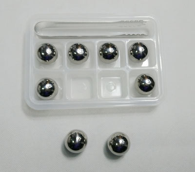 Pierres à Whisky "Sphère d'Acier" | Cristal Sky