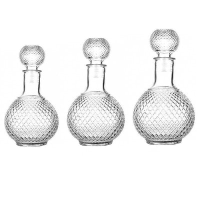 trois carafes a whisky vide cristal sky