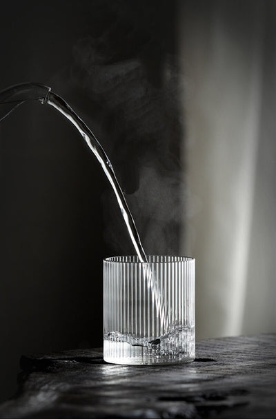 Verre à Whisky Tumbler "Rayures Japonaises" | Cristal Sky