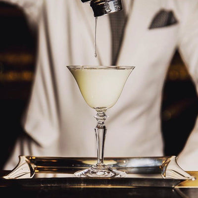 Verre à Cocktail Nick and Nora Gravé – détail du verre