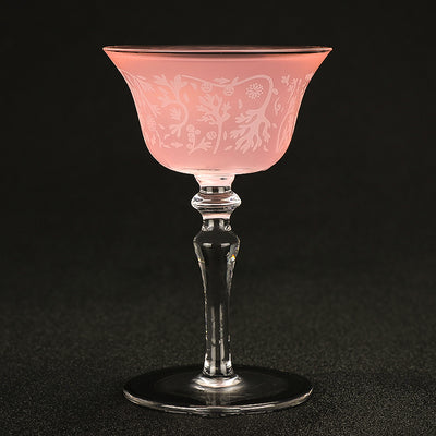 Verre à Cocktail Nick and Nora Gravé – verrerie de la collection Cristal Sky