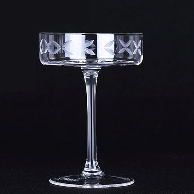 Verre à Cocktail Coupe Carré Gravée