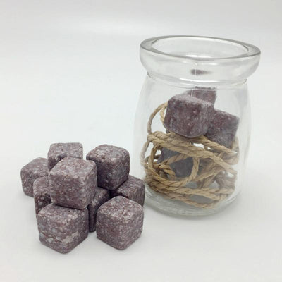 Pierres à Whisky en Cubes de Granite Rose | Cristal Sky