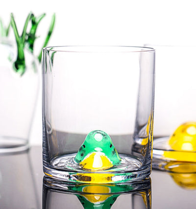 Verre à bourbon Canard vert et jaune | Cristal Sky