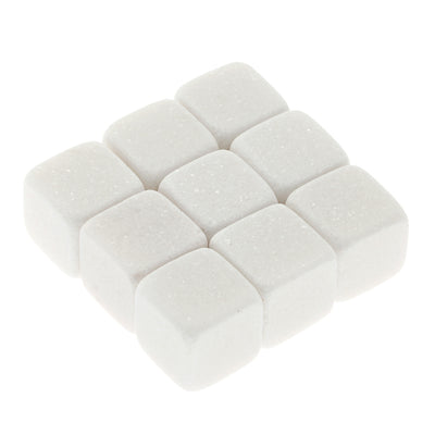 Pierres à Whisky en Cube de Granite Blanc | Cristal Sky