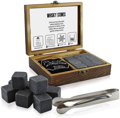 Coffret de Pierres à Whisky en Granite | Cristal Sky