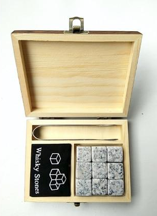 Coffret de Pierres à Whisky en Granite | Cristal Sky