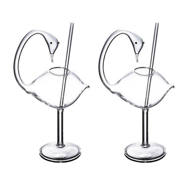 Verres à Cocktails <br> Cygnes Majestueux