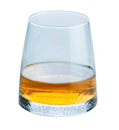 Verre à Whisky "Mont Fuji" <br> Base Façonnée et Coffret en Bois