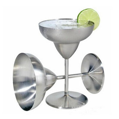 Coupe à margarita en acier inoxydable brossé incassable