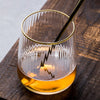 Verre à Whisky Doré "Rayures Japonaises" | Cristal Sky