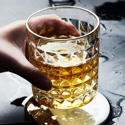 Verre à Whisky "Tumbler" Doré | Cristal Sky