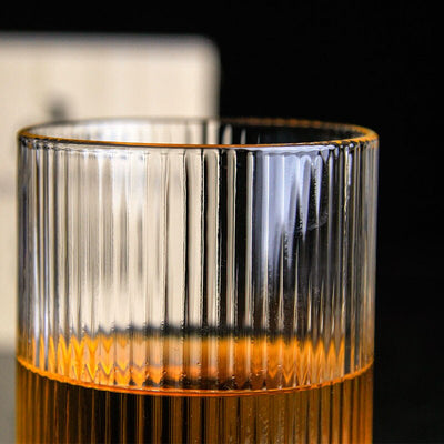 Verre à Whisky Tumbler "Rayures Japonaises" | Cristal Sky