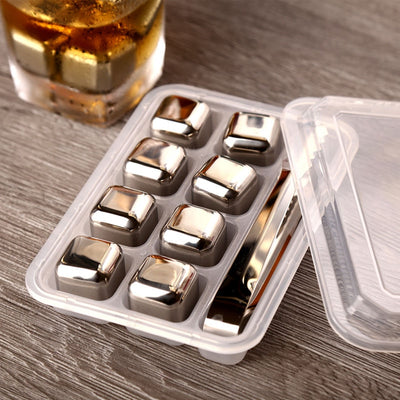 Pierres à Whisky "Cube d'Acier" | Cristal Sky