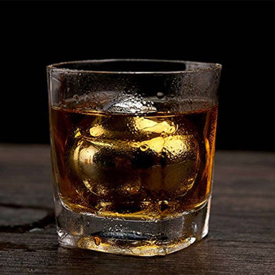 Pierre à Whisky Super Sphère en Acier | Cristal Sky