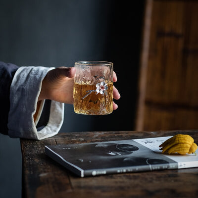 Verre à Whisky Floral Japonais | Cristal Sky