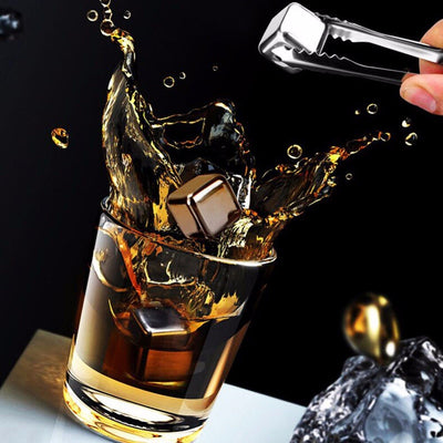 Pierres à Whisky "Cube d'Acier" | Cristal Sky