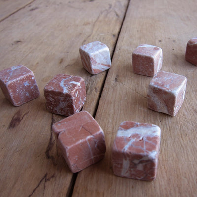 Pierres à Whisky en Cubes de Granite Rose