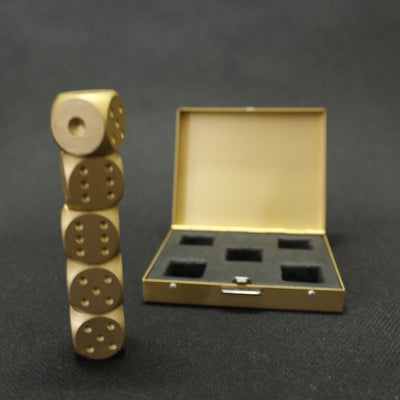 Coffret Pierres à Whisky Dés Dorés | Cristal Sky