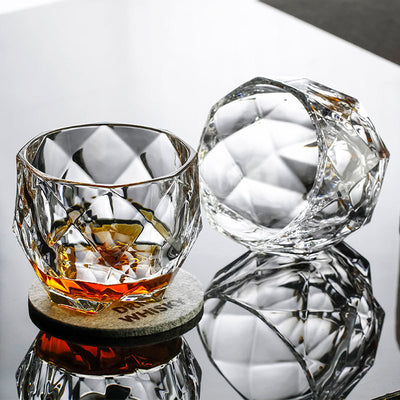 2 verres en cristal