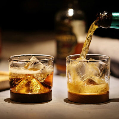 Verre à Whiskey Japonais base en bois