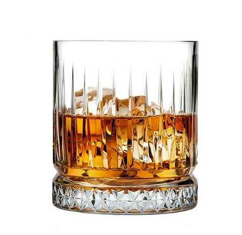 Verre à Whisky Strié à Fond Texturé