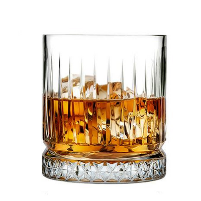 Verre à Whisky Strié à Fond Texturé