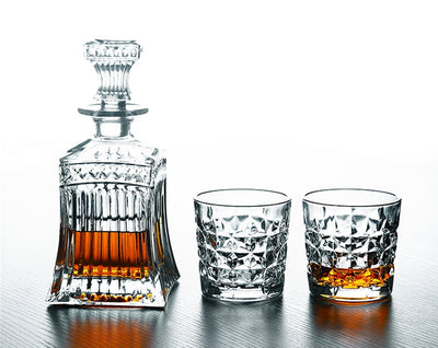 service carafe verre whisky cristal