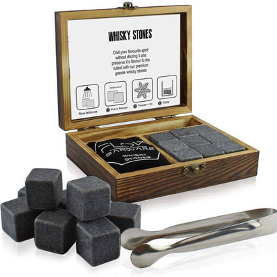 Coffret de Pierres à Whisky en Granite | Cristal Sky