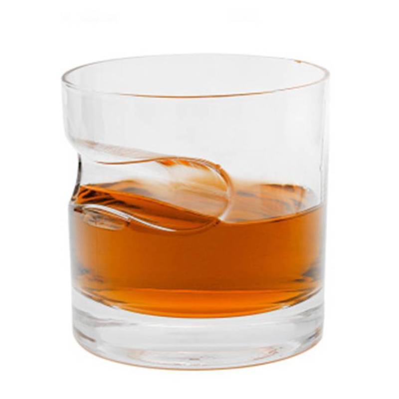 Verre à Whisky Porte Cigare <br> Fond Rond