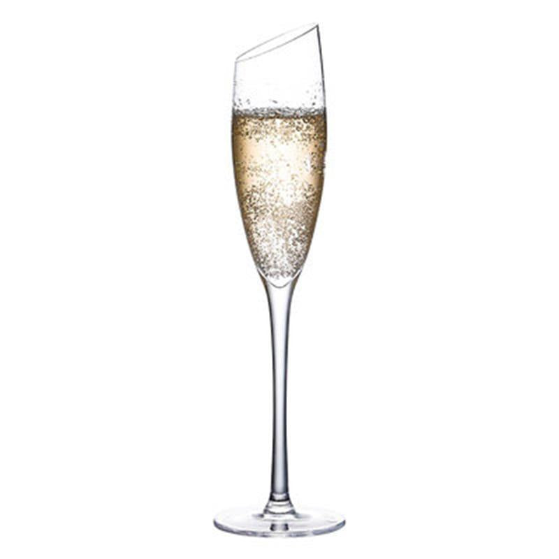 Flûte à cocktail à bord oblique pour champagne et cocktails pétillants