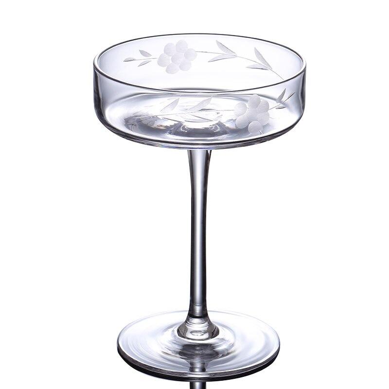 Verre à Cocktail Coupe Carré Gravée | Cristal Sky