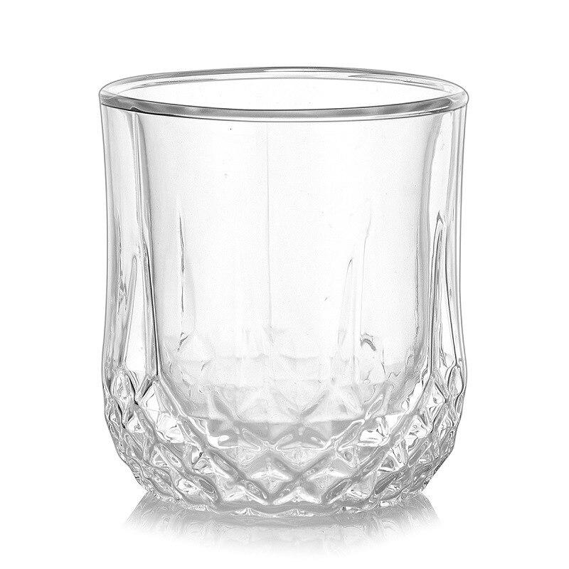 Verre à whisky Irish Classic double paroi — moitié basse facettée, effet whisky flottant