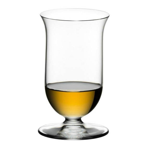 Verre à whisky de dégustation Single Malt — bulbe, cheminée et bord évasé sur pied court