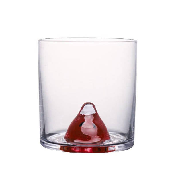 Verre à whisky Tête de Renard — figurine de renard roux au fond d'un tumbler transparent