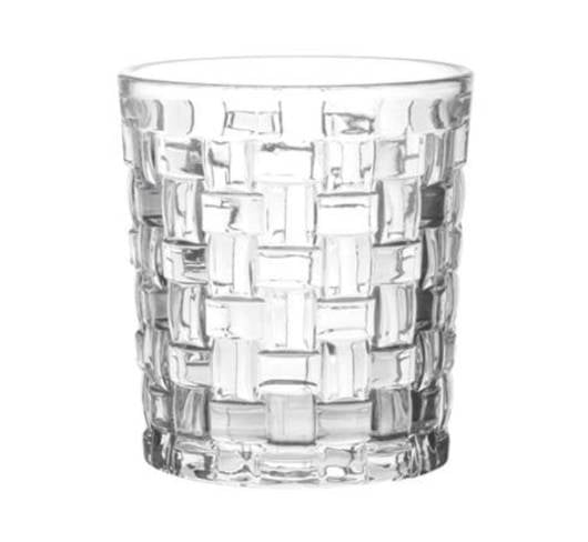 Verre à whisky Tressé, motif de vannerie entrelacée moulé sur toute la paroi