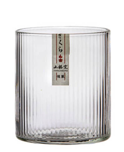 Verre à Whisky Tumbler "Rayures Japonaises" | Cristal Sky