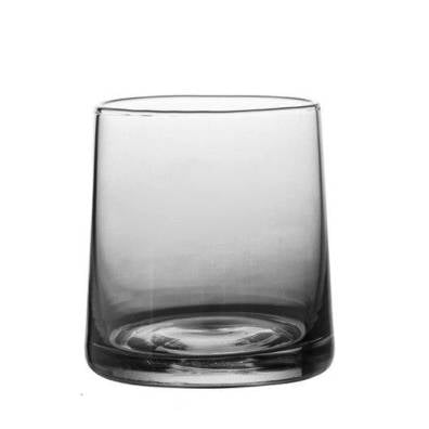 Verre à whisky Tumbler Gris — teinte fumée dégradée, forme conique lisse