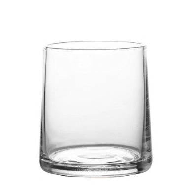 Verre à whisky tumbler simple lisse à reflets irisés nacrés