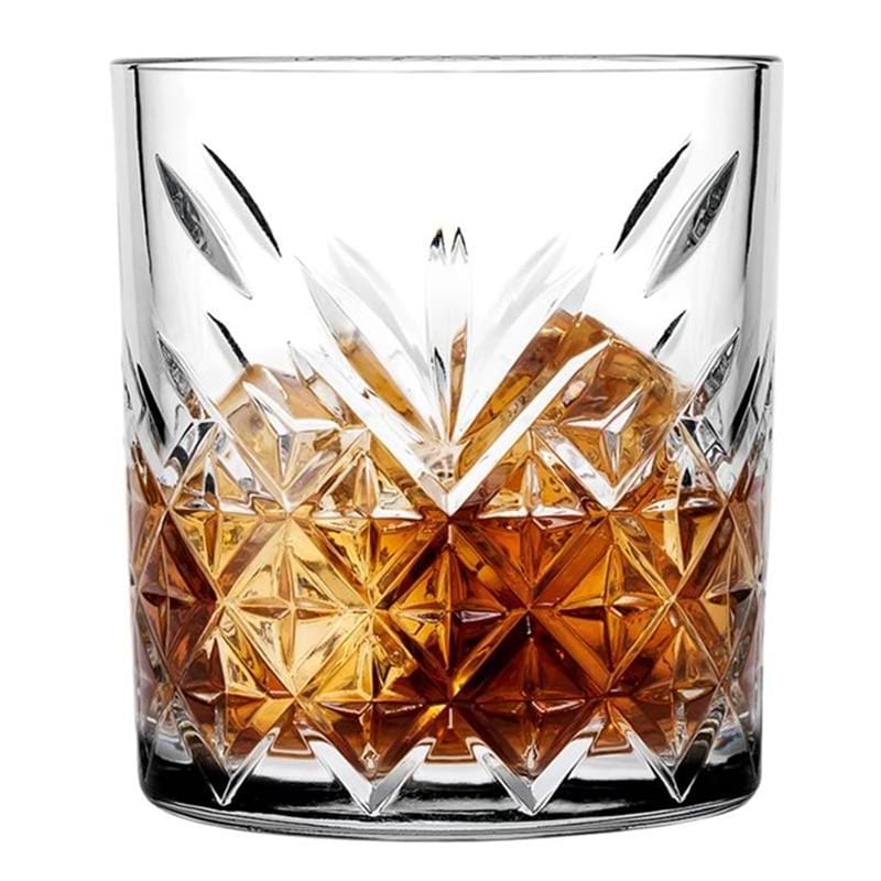 Verres à Whisky Gravés Style Fleurs de Lys | Cristal Sky