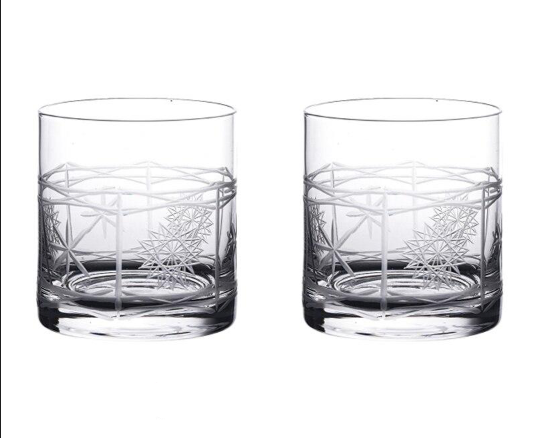 Verre à Whisky gravé.